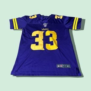 Youth NFL 100 Minnesota Vikings Nike Football Jersey #33 Dalvin Cook Size Large